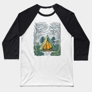 MY TENT IN THE WILD Baseball T-Shirt